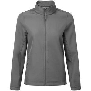 Premier Womens/Ladies Windchecker Soft Shell Jacket / Dark Grey